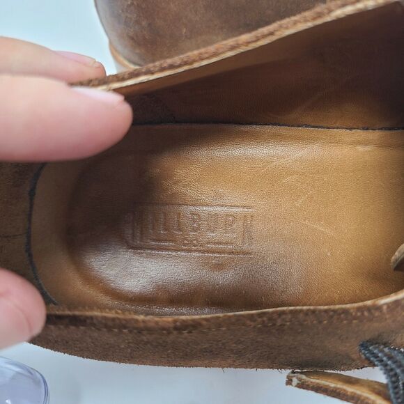 Men’s Millburn Double Monk Strap Dress Shoes 11 M Brown Suede and Leather Italy main image 7